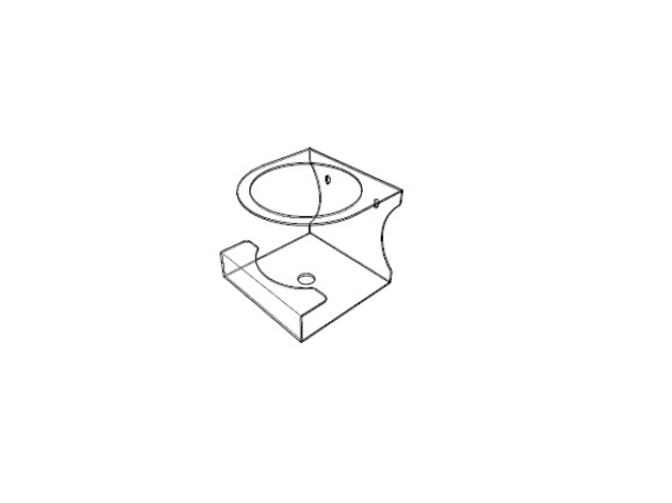 COVID 19 Dispenser Holder ELEGANT - WALL